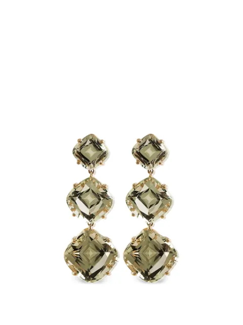 Goshwara prasiolite earrings Gold JE0020PS