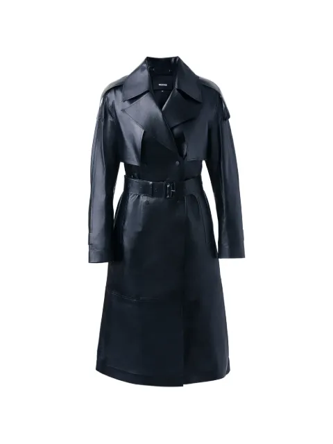 Mackage Carmela belted leather coat Black P002860CARMELA
