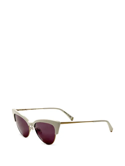 TURA x Kate Young Cecilia cat-eye sunglasses Neutrals K529