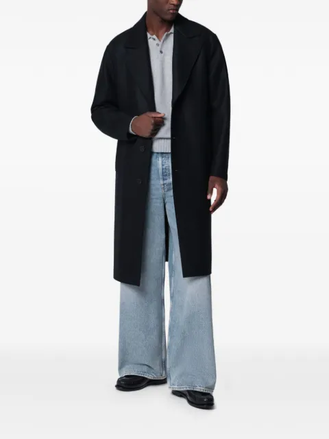 Harris Wharf London virgin-wool notch-lapel coat Blue CA9346MLK