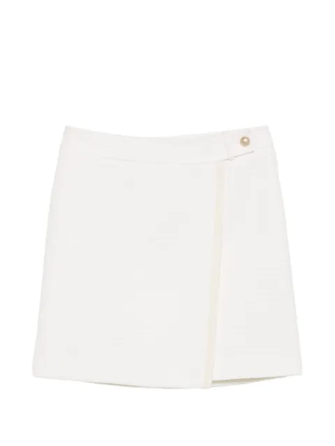 ANDIATA tweed wrap midi skirt White 0261922852