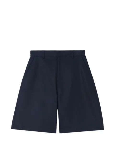 Ader Error logo-patch cotton shorts Blue BN42FYBT0201NV