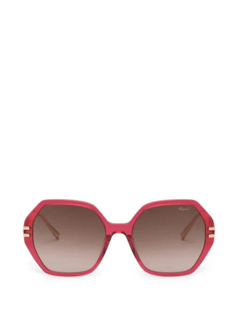 Chopard geometric-frame sunglasses Red SCH370M07AK