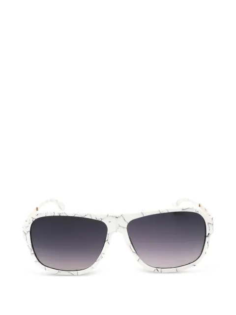 Ic! Berlin marble-effect pilot-frame sunglasses White POWERLAWA05578310