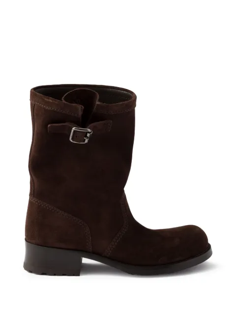 Prada suede mid-calf boots Brown 1U275OF040B0L