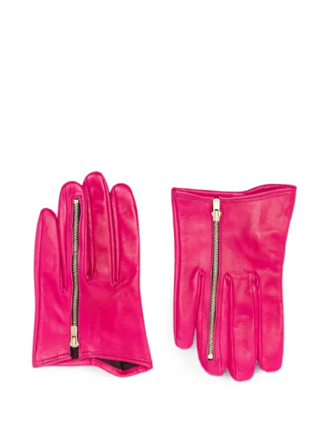 DSQUARED2 2000s zip-detail gloves Pink DS150CHP