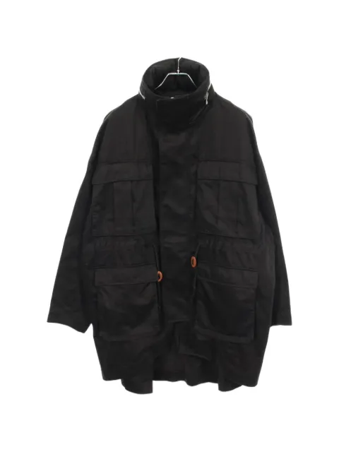 Loewe Pre-Owned 2010s multi-pocket hooded coat Black 1079594