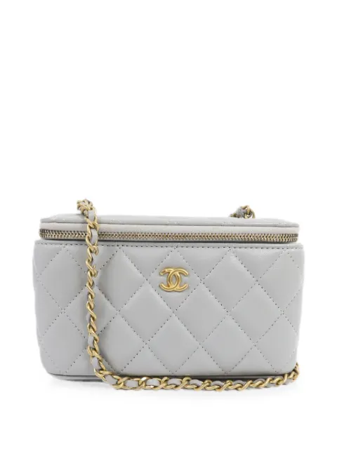 CHANEL Pre-Owned quilted CC shoulder bag Grey AP2303
