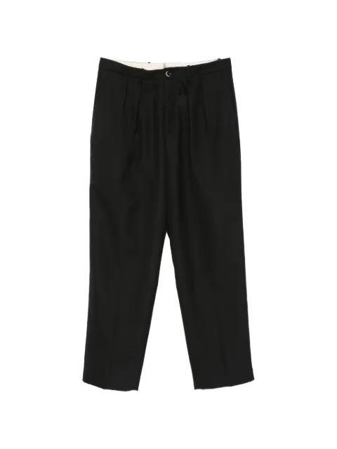 Nine In The Morning Kai pleated straight-leg trousers Black 9FW26KAI49