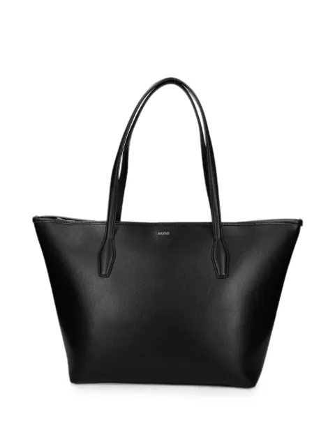 BOSS Sandy logo-plaque shoulder bag Black 50567622