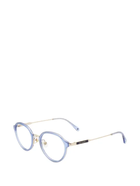 Kate Spade glitter-effect round-frame glasses Blue TULIPFJ