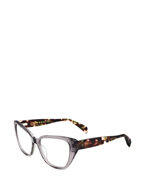 RAG & BONE EYEWEAR tortoiseshell-effect cat-eye glasses Grey RNB3061KB754