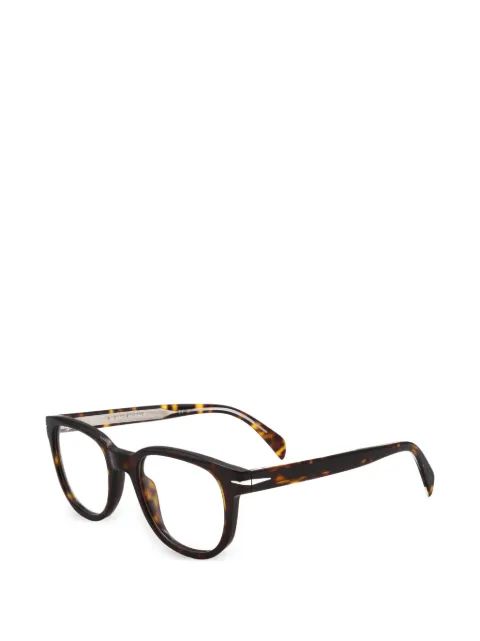 Eyewear by David Beckham tortoiseshell-effect square-frame glasses Brown DB709708650