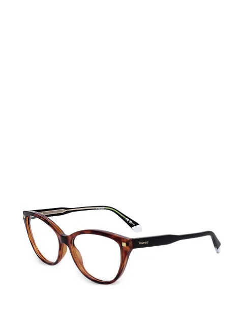 Polaroid tortoiseshell-effect cat-eye glasses Brown PLDD49308655