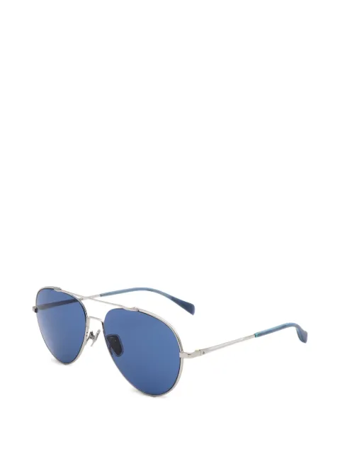 rag & bone double-bridge pilot-frame sunglasses Silver RNB1036GSKB758