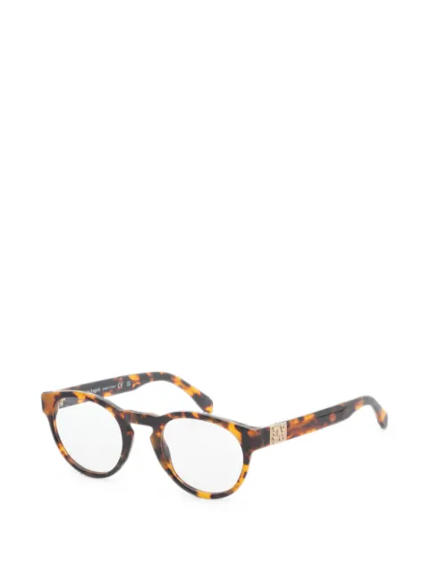 Palm Angels Style 8 round-frame glasses Brown PERJ008F24PLA001600051