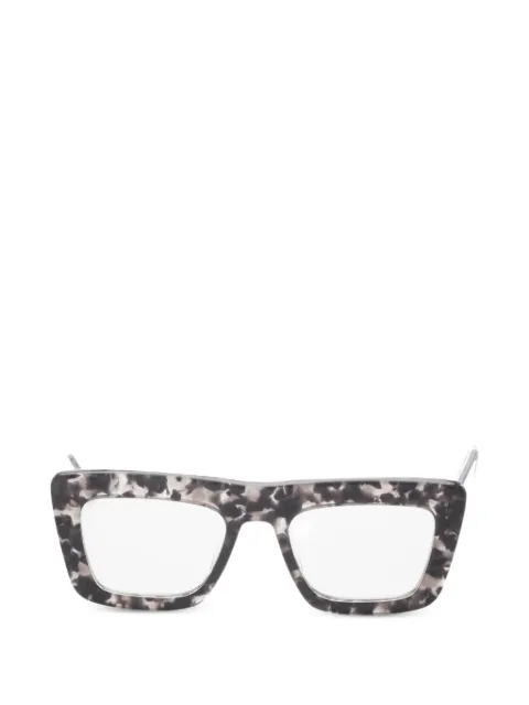 Thom Browne Eyewear tortoiseshell-effect square-frame glasses Black TBX4155203AF