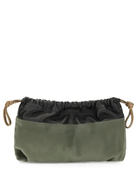 Pierre Hardy Twin leather clutch bag Green VV09N