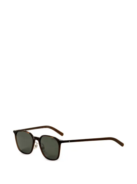 Montblanc geometric-frame sunglasses Brown MB0420SK003