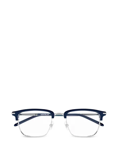 Montblanc Shield browline-frame glasses Silver MB0243O002