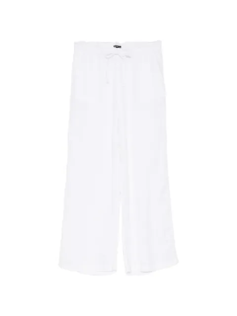 James Perse drawstring linen trousers White WLSL1040