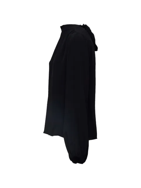 Nº21 pussy-bow long-sleeve blouse Black 26IN2M0G1015111