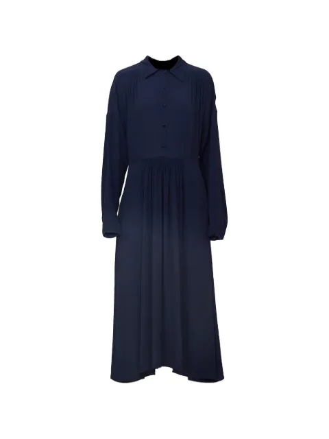 Nº21 gathered-waist shirt dress Blue 26IN2M0H0715111