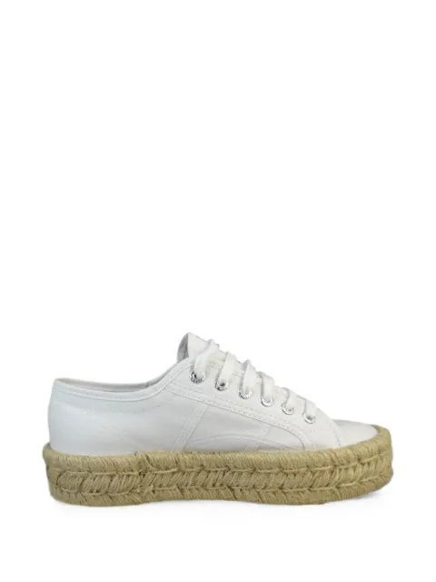 Superga braided-sole lace-up sneakers White S6145EWAJR