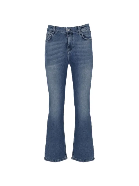 Marella logo-patch faded jeans Blue MLSFCROP2613181074200