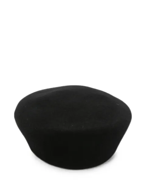 Ruslan Baginskiy logo-embroidered beret Black MMM033PF26LPLRBBLACK