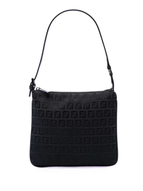 Fendi Pre-Owned 2000-2010 Zucchino Canvas shoulder bag Black K5Q8EB4V9I6STIL5
