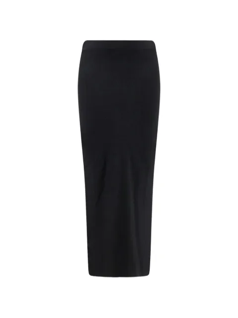 Hevo elasticated-waistband back-slit maxi skirt Black TORREULUZZO1006WM6980303