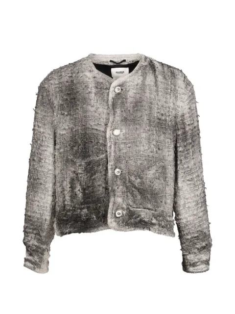 Doublet distressed-effect bouclé jacket Grey 26AW04BL262GRY