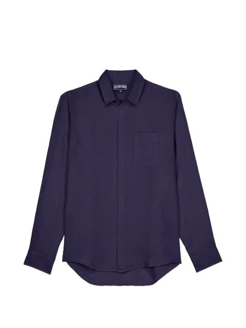 Vilebrequin chest-pocket button-up shirt Blue 26163674390V