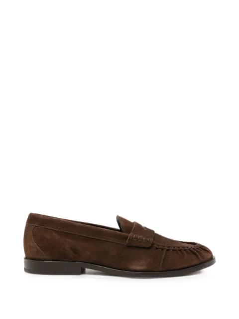 VINNY'S suede penny loafers Brown 18502