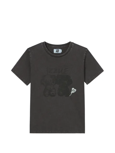 izzue graphic-print cotton T-shirt Grey IZXTEW01230X