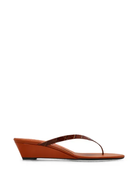 Christopher Esber Scala leather heeled sandals Brown 260293690