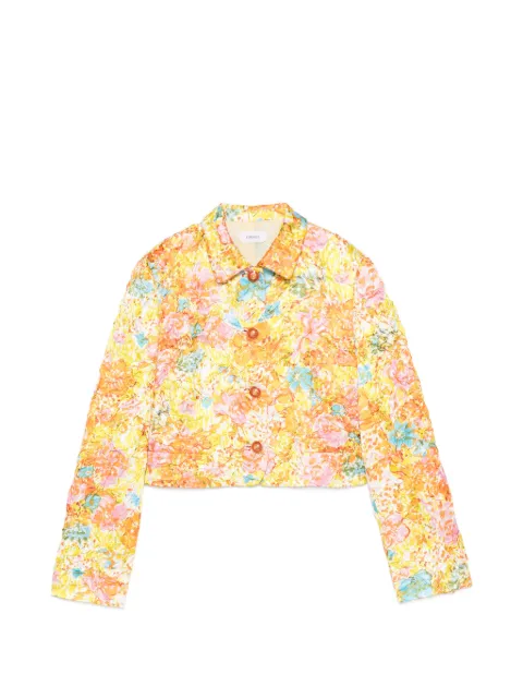 Versace printed silk duchesse jacket Yellow 10254481A18670
