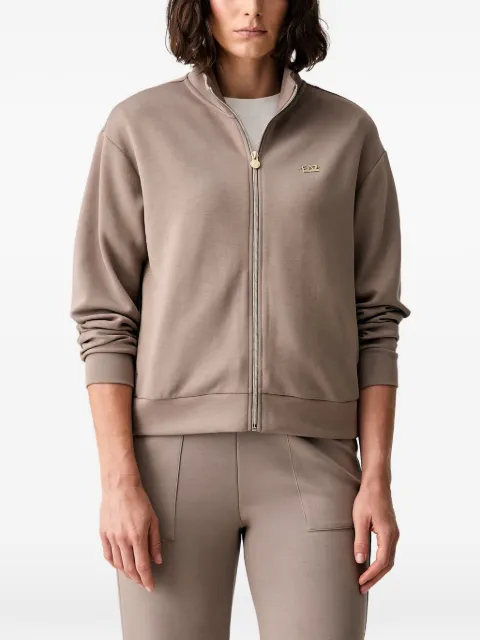 Ea7 Emporio Armani logo-plaque zip-up track jacket Neutrals 7W000191AF24375