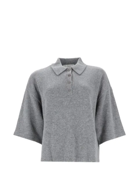 FRAME fine-knit polo sweater Grey WF26KSW008