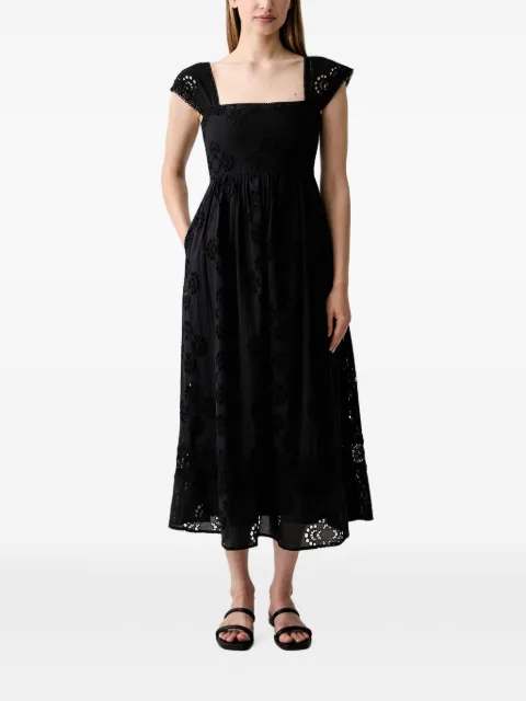 Hoss Intropia broderie-anglaise midi dress Black 8223377