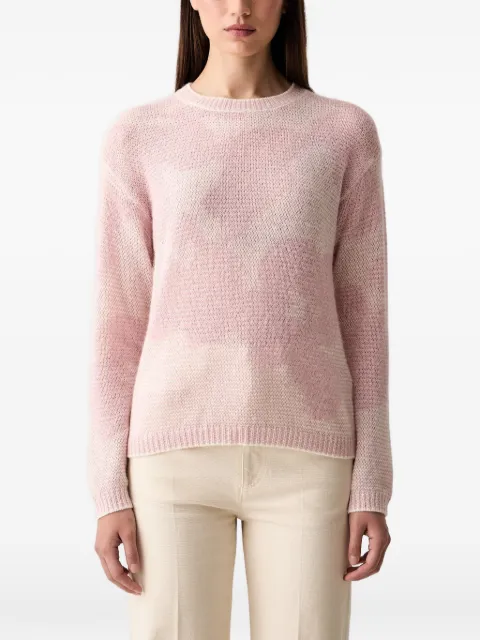 Joop! abstract-pattern round-neck sweater Pink 30103308
