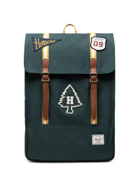 Herschel Supply Co. Survey 20L patch-detail buckle-fastening backpack Green 1140407786