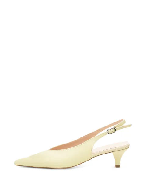 Poche Paris pointed-toe buckle-fastening sandals Yellow FWTRACY800532