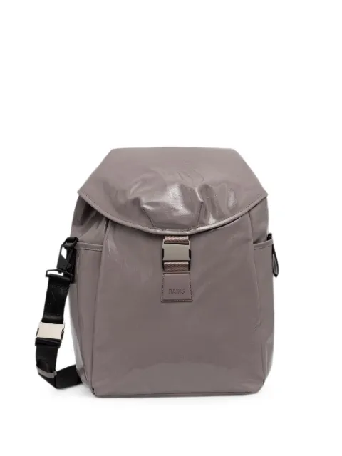 Rains Valera buckle-fastening logo-patch backpack Grey 14840