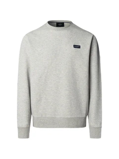 Hackett London Branded Badge crew-neck sweater Grey HM5800089