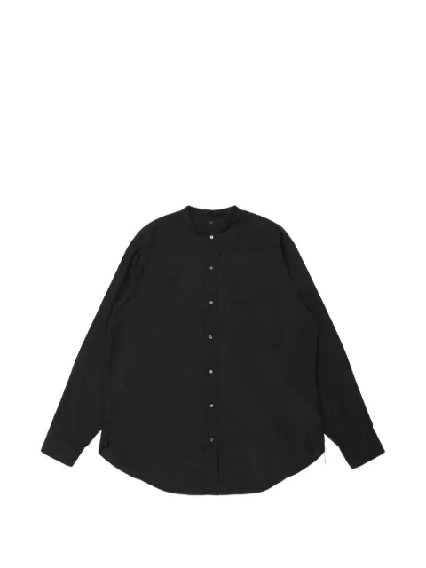 TAIGA TAKAHASHI LOT.104 band-collar shirt Black TT26AW104