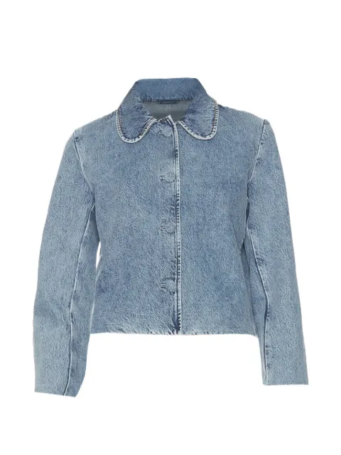 FRAME Peter Pan collar denim jacket Blue 8043105