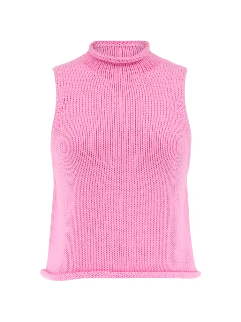 SABLYN roll-neck tank top Pink GIADA2603