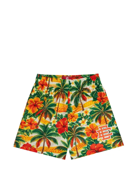 ERIC EMANUEL Hawaiian-print EE shorts Orange 20260619